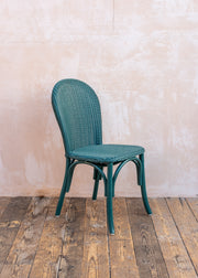 Lloyd Loom Bistro Chair in Teal