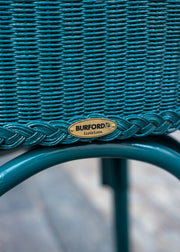 Lloyd Loom Bistro Chair in Teal