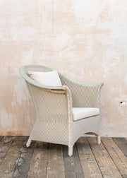 Lloyd Loom Lounge Chair in Fawn with Cushion