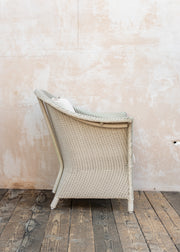 Lloyd Loom Lounge Chair in Fawn with Cushion