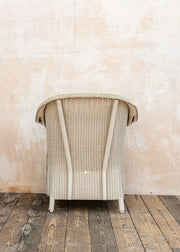 Lloyd Loom Lounge Chair in Fawn with Cushion