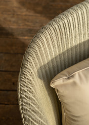 Lloyd Loom Lounge Chair in Fawn with Cushion