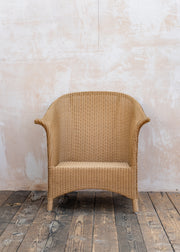 Lloyd Loom Lounge Chair in Natural with Cushion