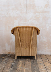 Lloyd Loom Lounge Chair in Natural with Cushion