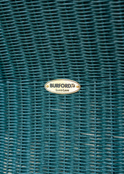 Lloyd Loom Lounge Chair in Teal with Cushion