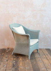 Lloyd Loom Lounge Chair in Hampton Green with Cushion
