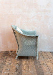 Lloyd Loom Lounge Chair in Hampton Green with Cushion