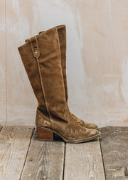 Birkenstock nemonic Long Suede Atlanta Boots in Natural