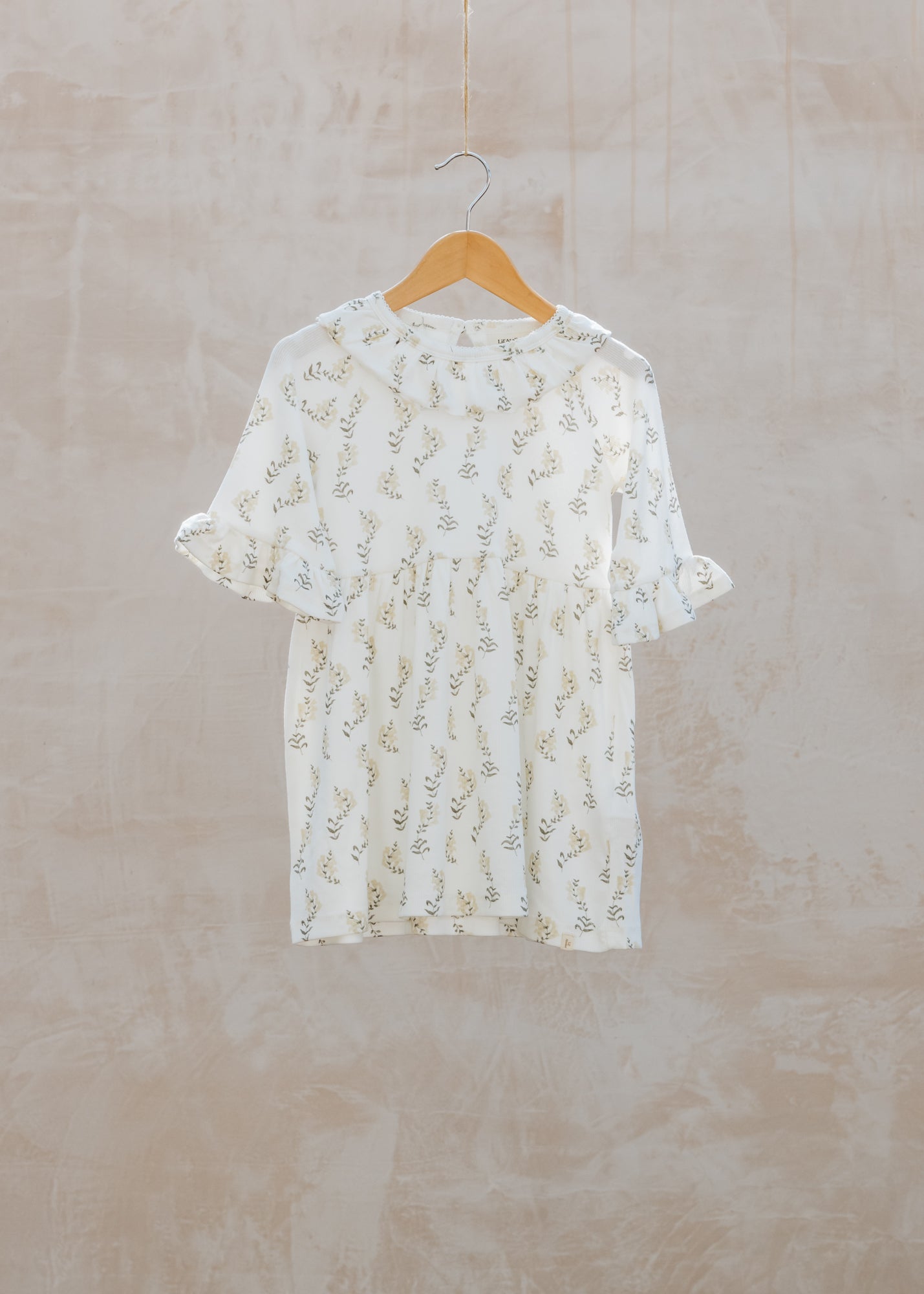 Bob & Blossom Children's Loose Fit Dress in Coconut Milk