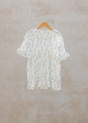Bob & Blossom Children's Loose Fit Dress in Coconut Milk