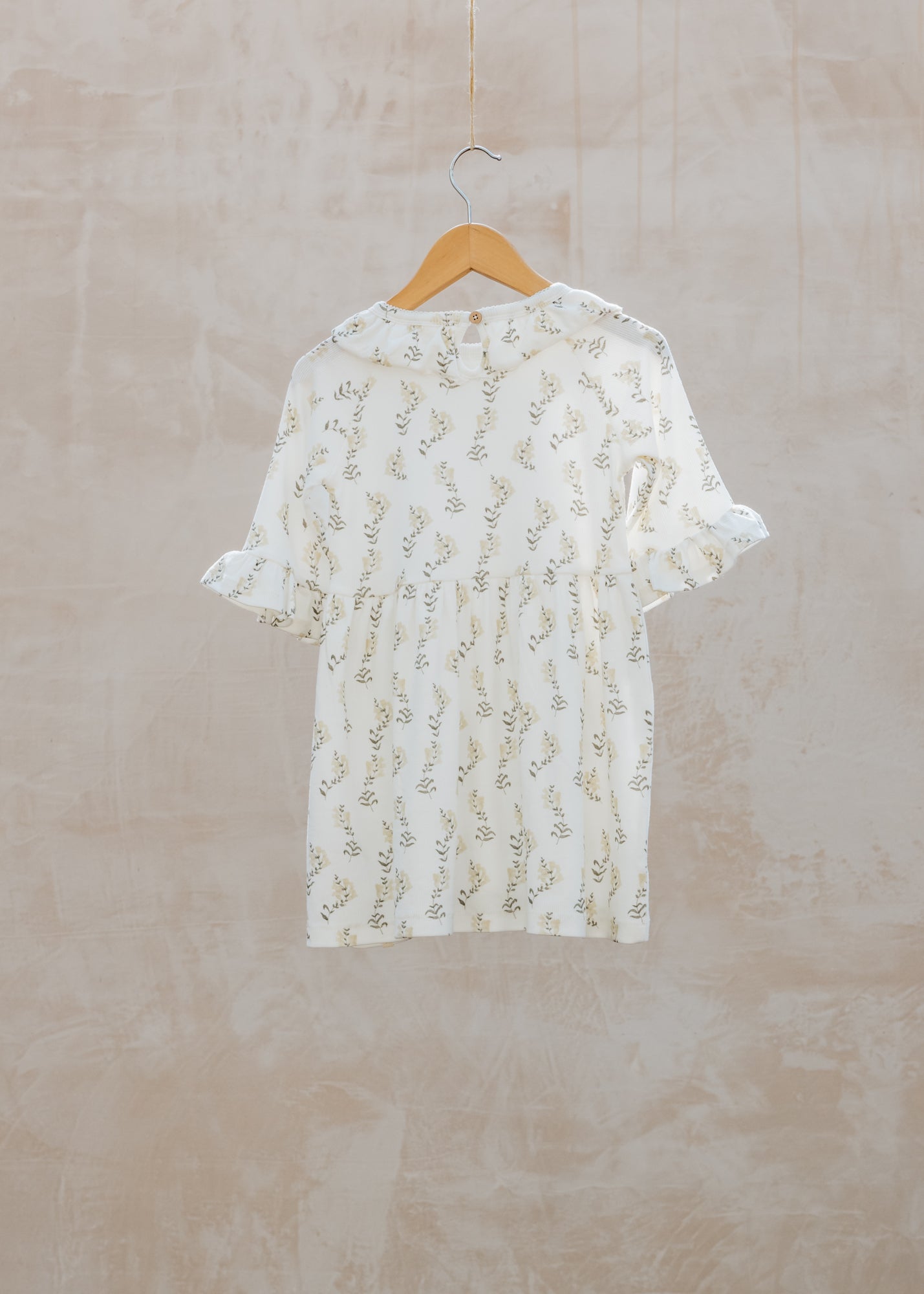 Lil' Atelier Children's Loose Fit Dress in Coconut Milk