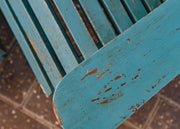 Kadai Blue Lounger Chair and Stool (Indoor Use Only)