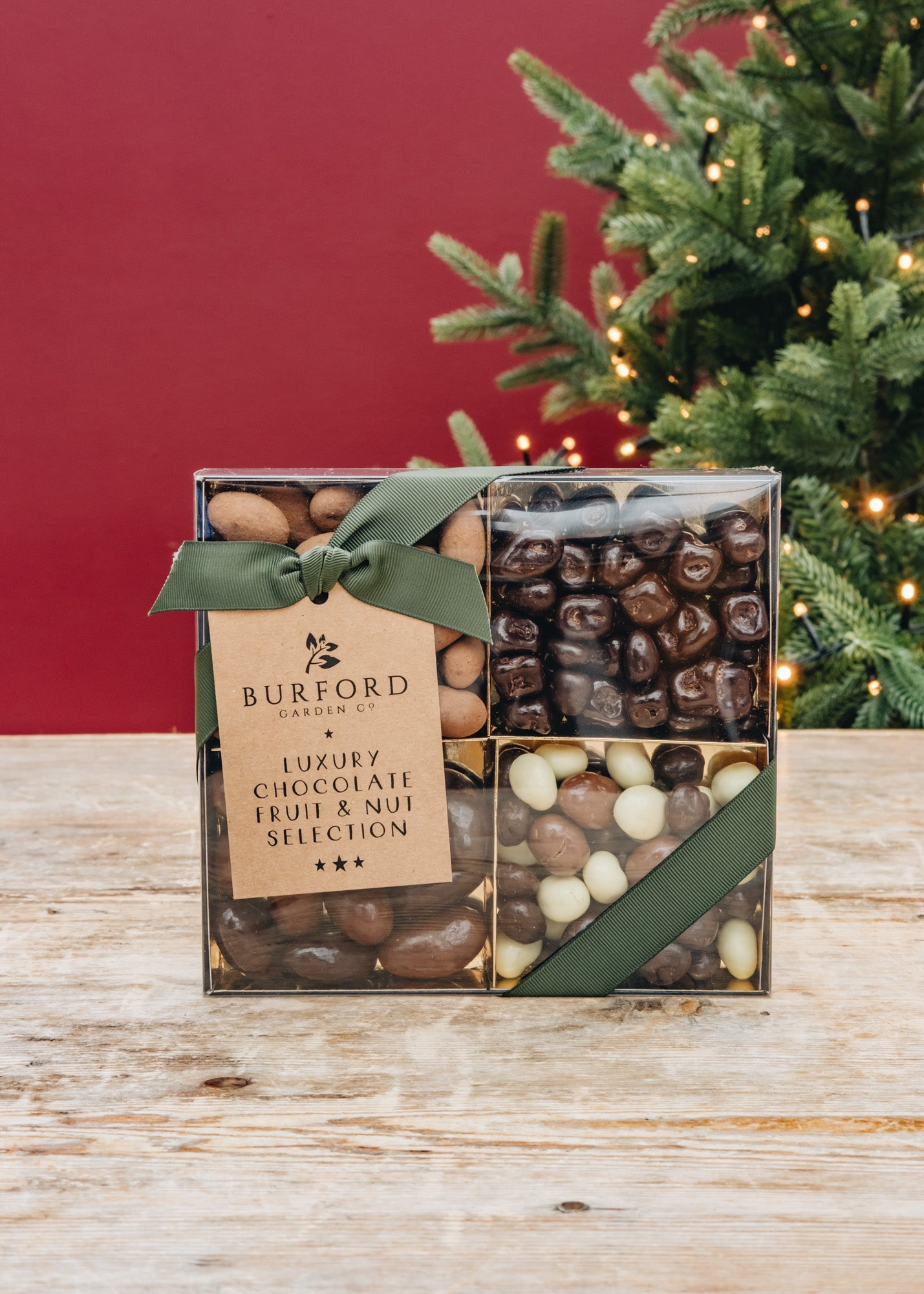 Luxury Chocolate Fruit and Nut Selection, with Chocolate Coated Brazil Nuts