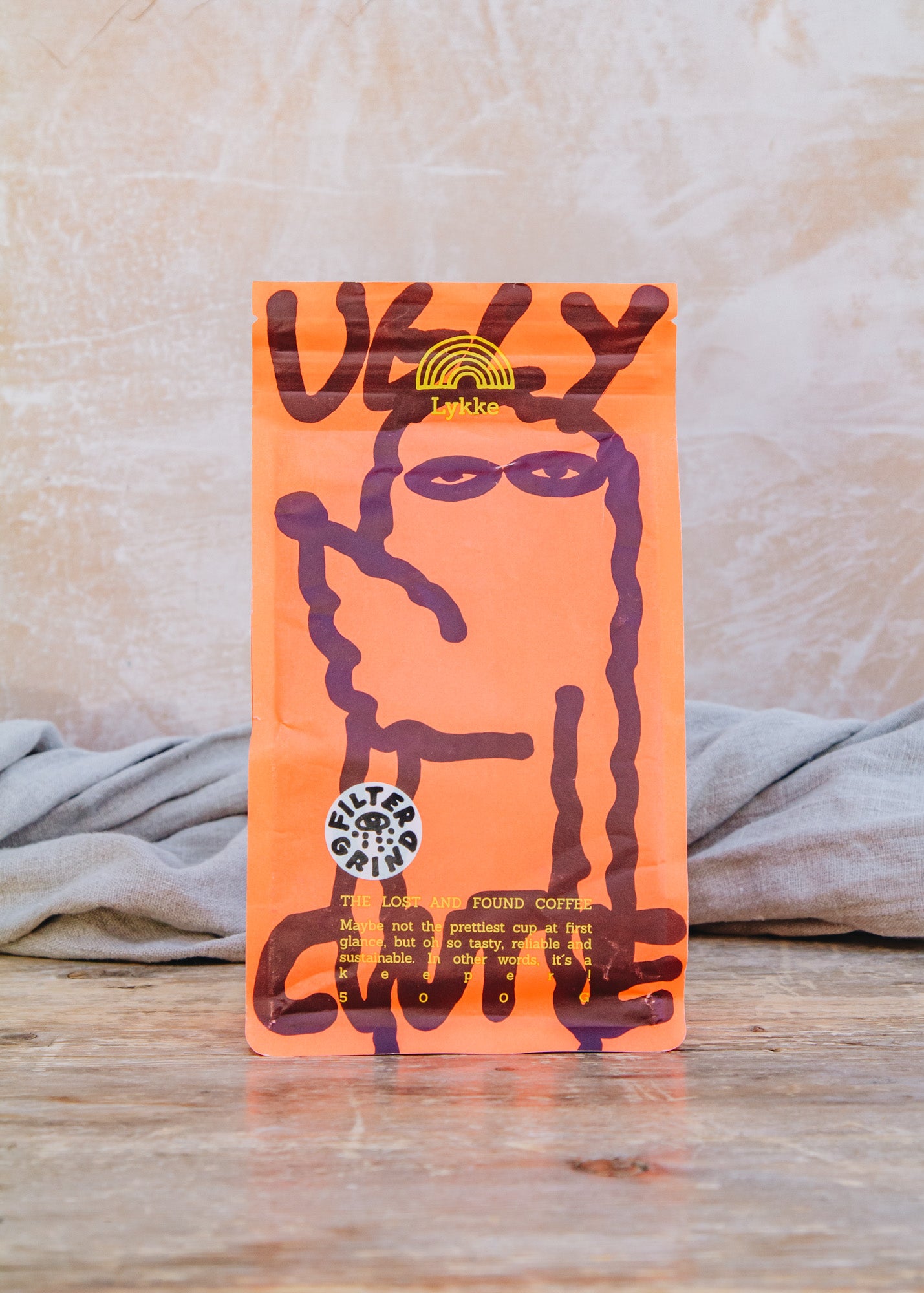 Lykke Kaffegårdar Ugly Cute Filter Brew Coffee, 500g