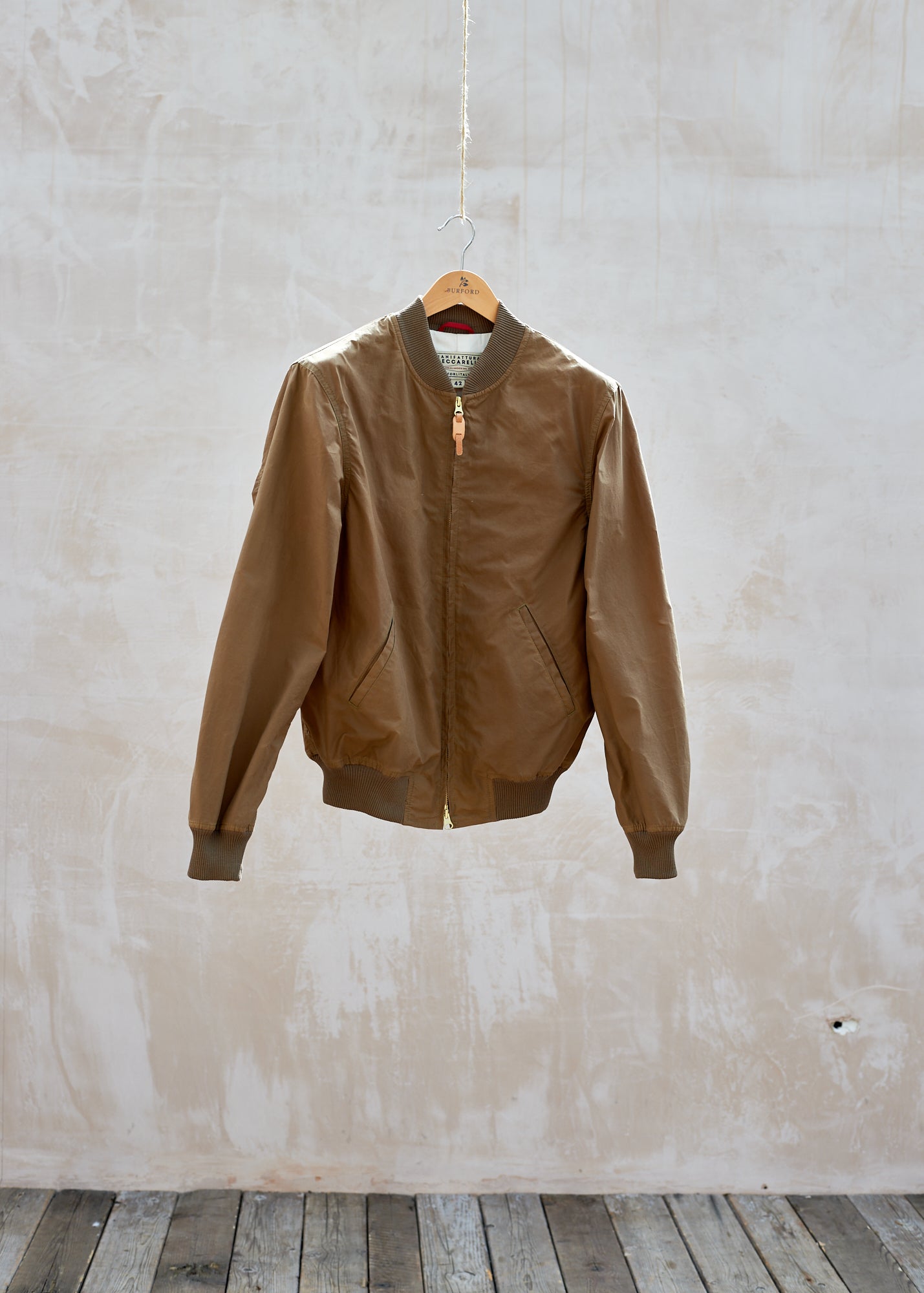 Manifattura Ceccarelli Waxed Bomber Jacket - Large