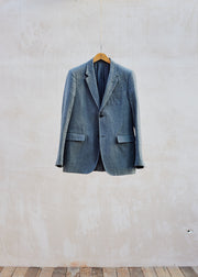 Kenny Ryder Margaret Howell Textured Grey Linen/Wool/Cotton Blazer - S/M