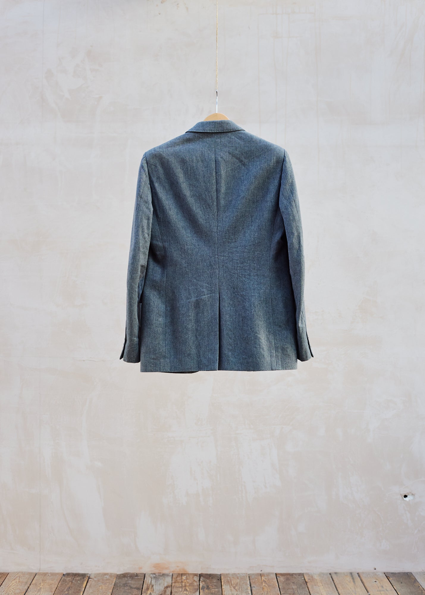 Kenny Ryder Margaret Howell Textured Grey Linen/Wool/Cotton Blazer - S/M