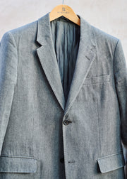 Kenny Ryder Margaret Howell Textured Grey Linen/Wool/Cotton Blazer - S/M