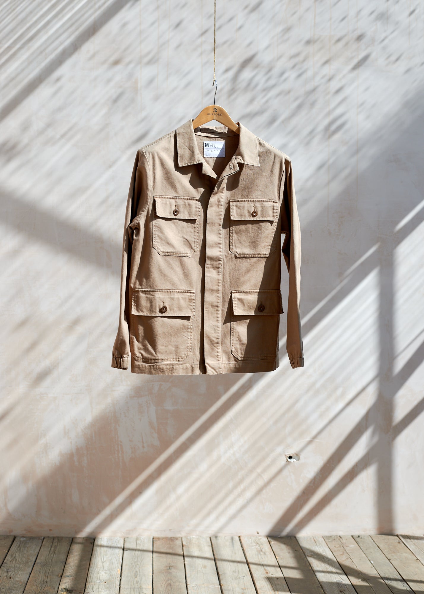 Margaret Howell Tough Tan Cotton Work Jacket - S-M