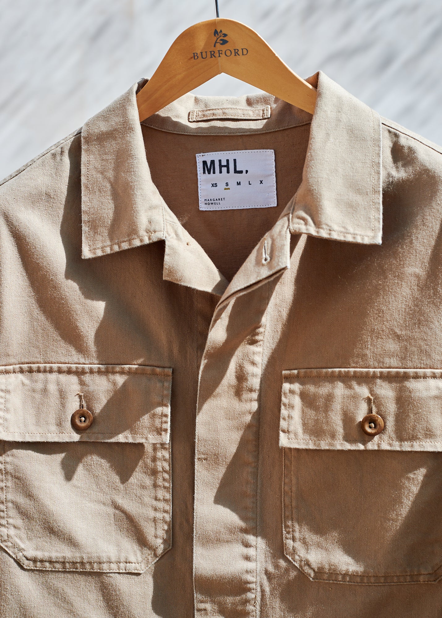 Margaret Howell Tough Tan Cotton Work Jacket - S-M