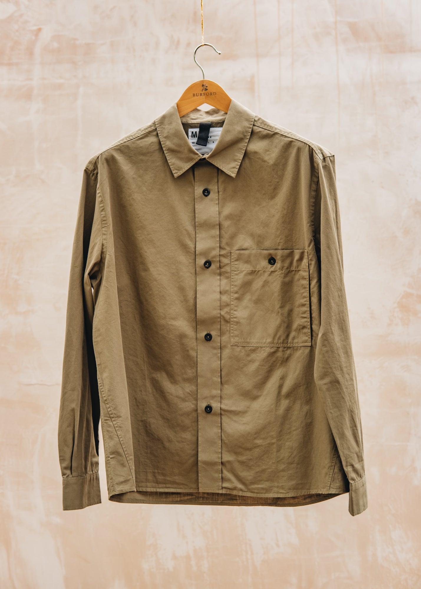 Oliver Spencer MHL. Overall Shirt in Khaki