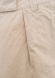 Margaret Howell MHL. Pleated Crop Trousers in Pale Stone