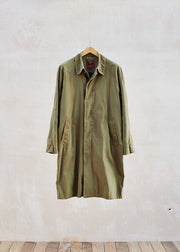 Kenny Ryder Mulberry Olive Green Long Raincoat - L