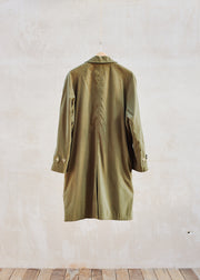 Kenny Ryder Mulberry Olive Green Long Raincoat - L