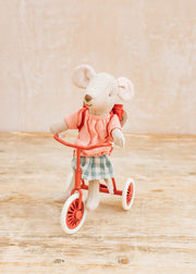 Maileg Abri A Mouse Tricycle in Red