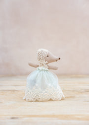 Maileg Baby Mouse in Mint Gown