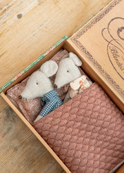 Maileg Grandma and Grandpa Mice in Cigarbox