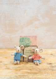 Little Brother and Sister Louimax and Stella Mice