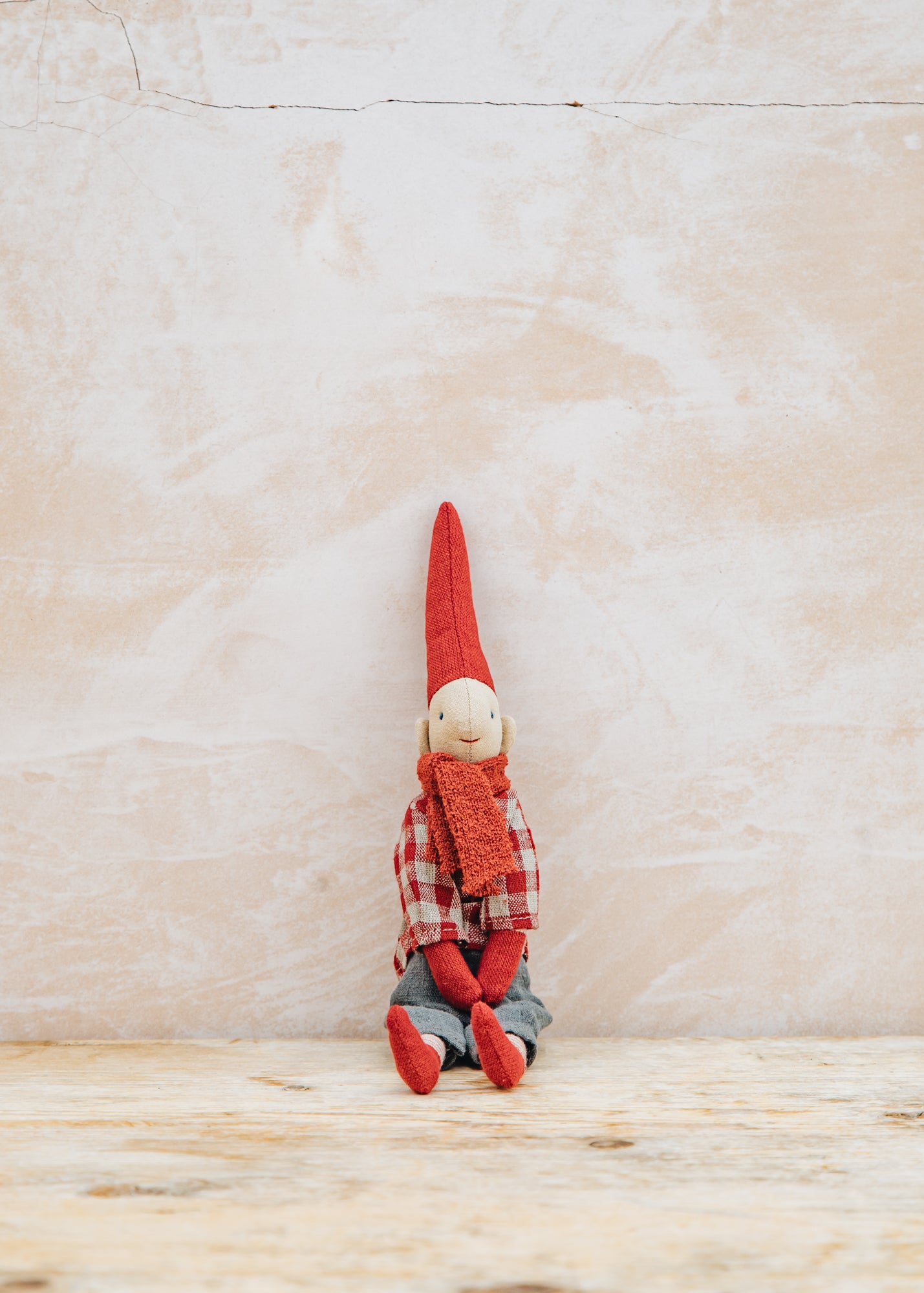 Pixy Boy in Red Checkered Shirt, Size 1