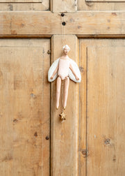 Small Jumping Jack Angel in Rose