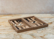 Burford Gallery Handcrafted American Walnut Backgammon Set