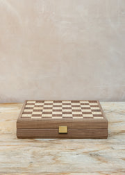Manopoulus Handcrafted Walnut Chess Set