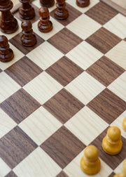 Manopoulus Handcrafted Walnut Chess Set