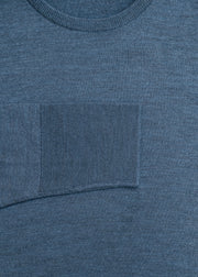John Smedley John Smedley Marcus Crew Neck Jumper in Indigo