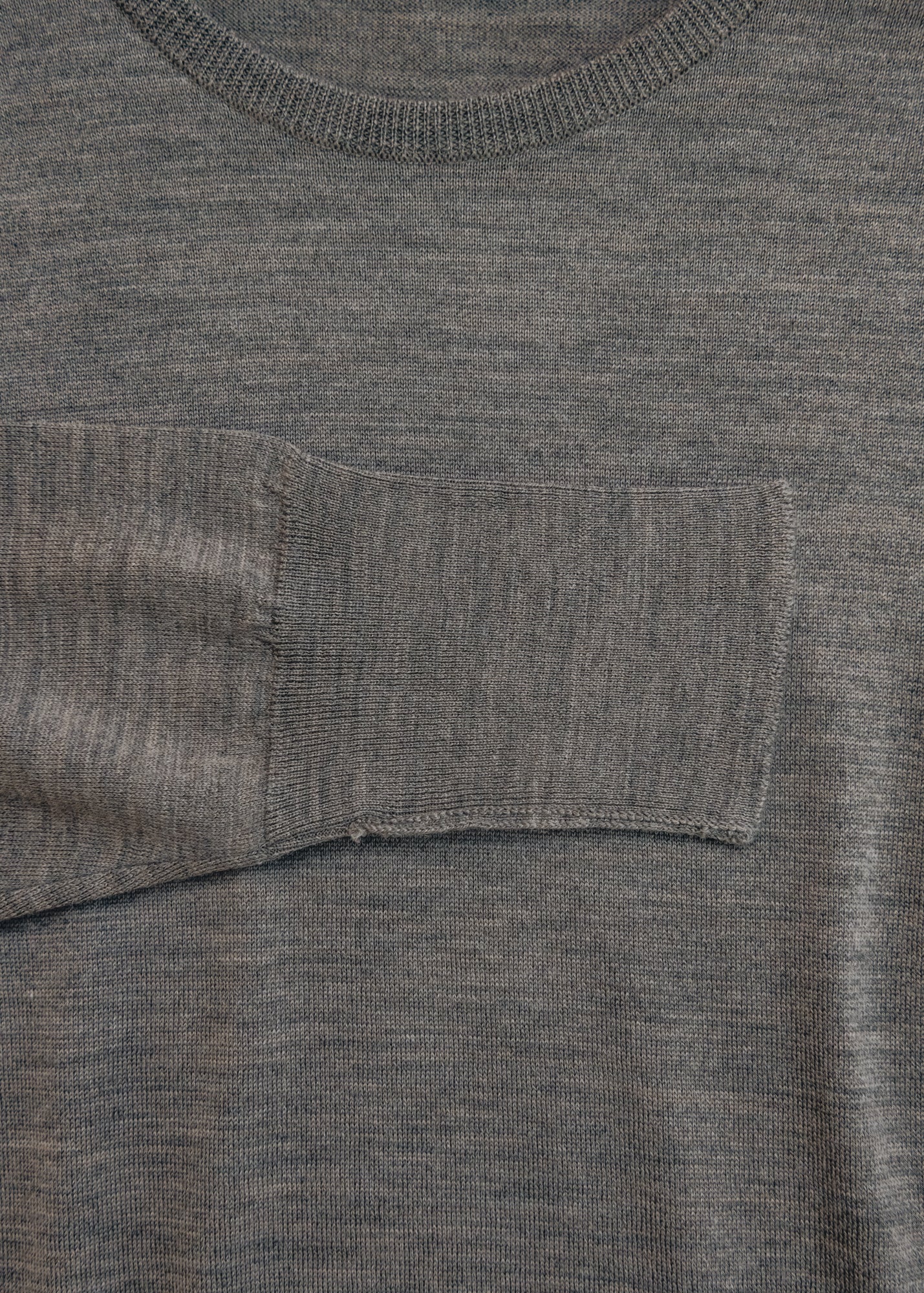 John Smedley John Smedley Marcus Crew Neck Jumper in Mushroom