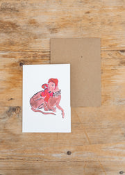 Dog With Headscarf Card