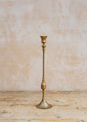 Medium Chaipat Candlestick in Antique Brass