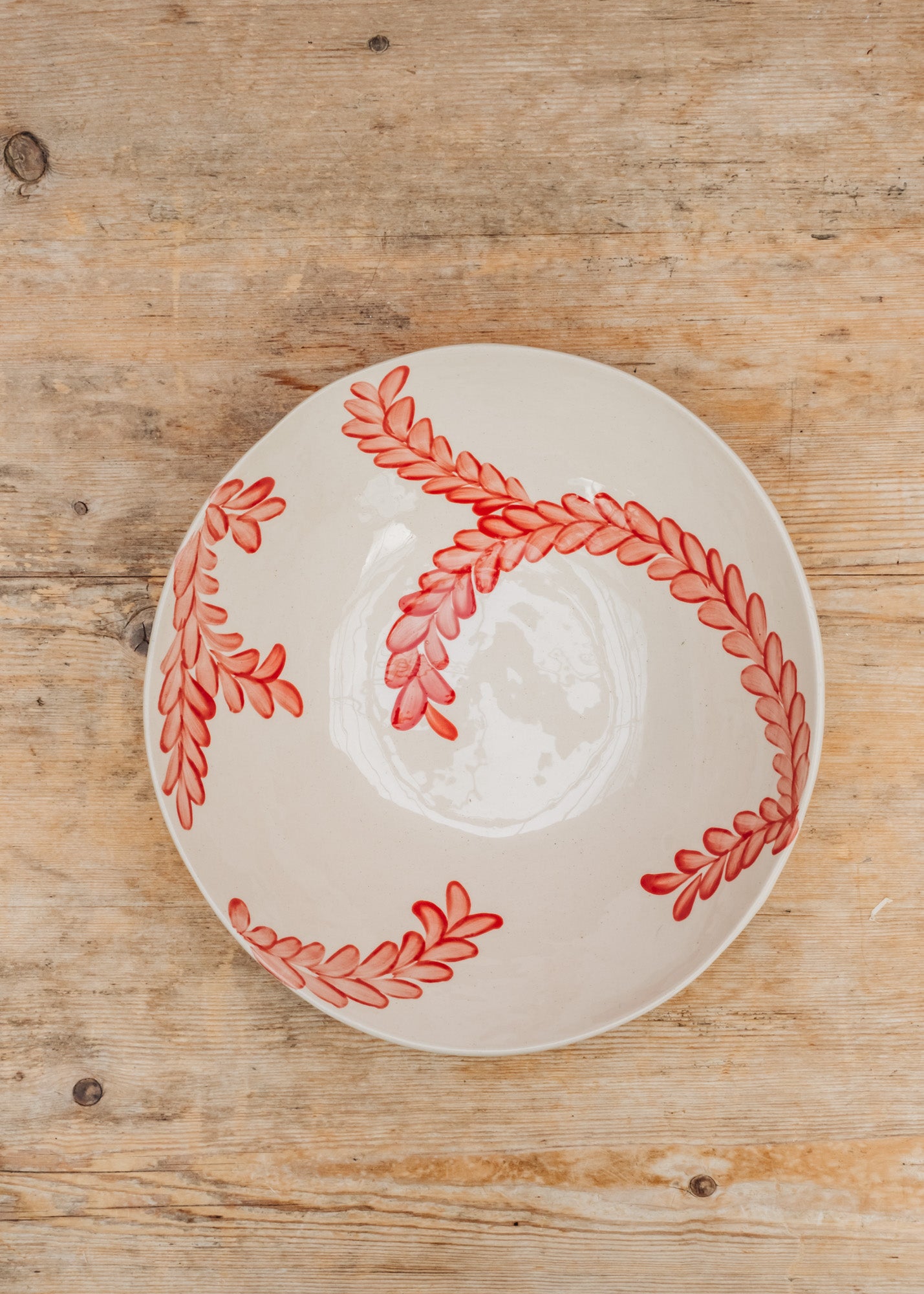 Wonki Ware Medium Salad Bowl in Pimento Vine