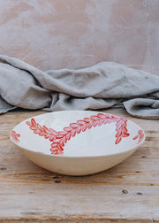 Medium Salad Bowl in Pimento Vine