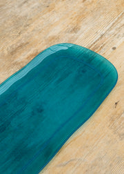 Memento Bubble Rectangular Tray in Turquoise