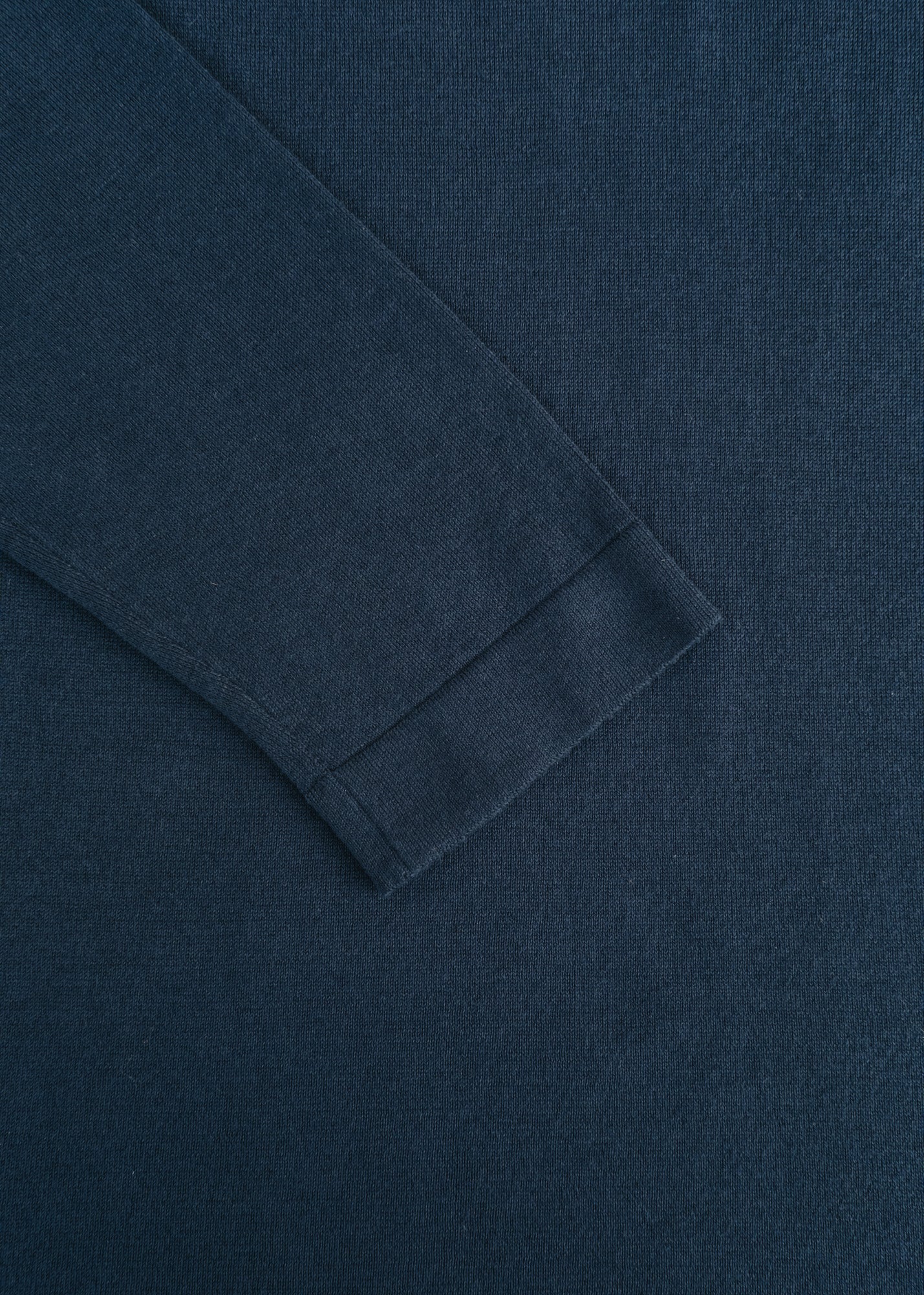 John Smedley Weatherby Long Sleeved Crew Neck Jumper in French Navy