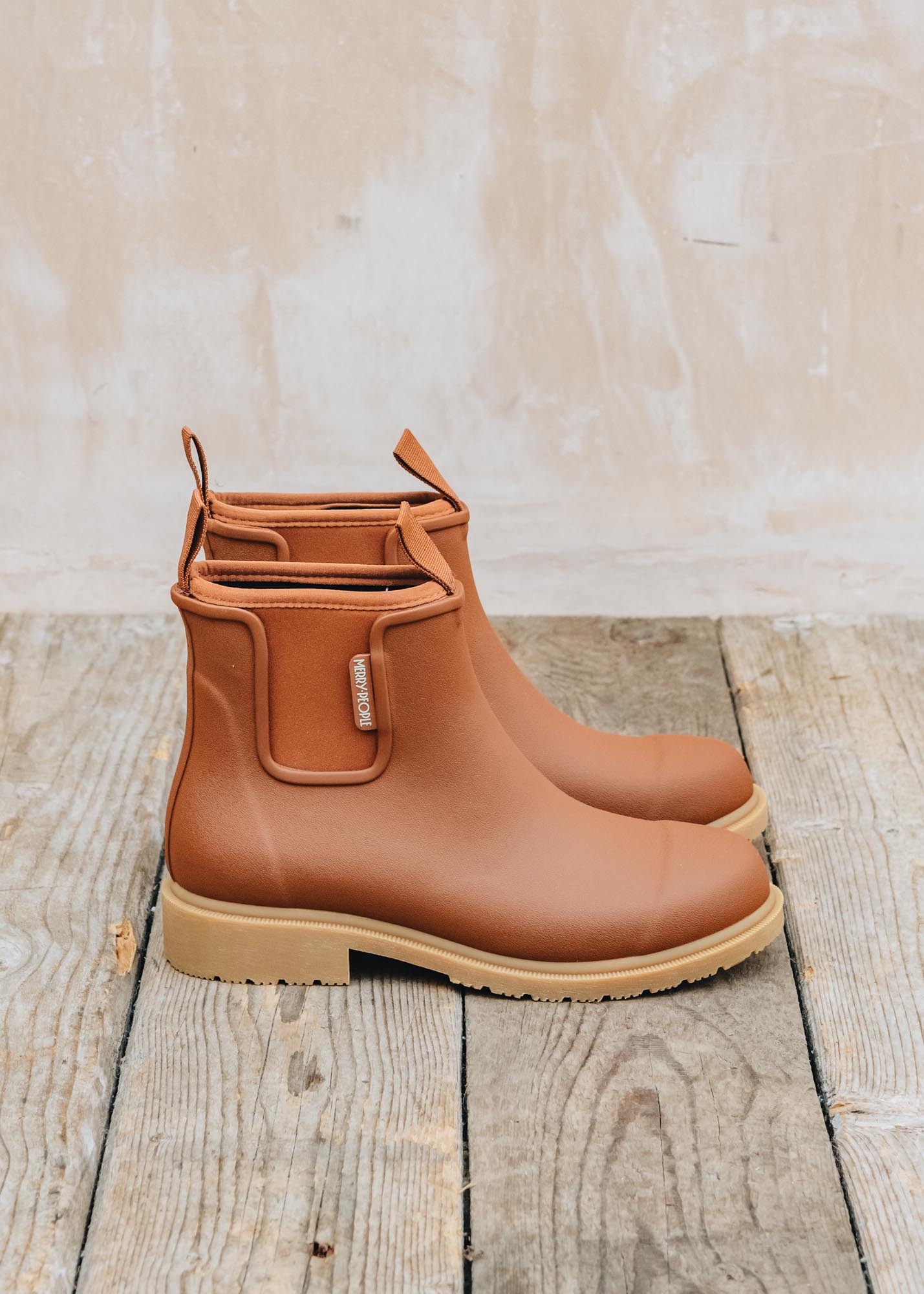 Birkenstock Merry People Women's Bobbi Wellington Boots in Rust