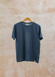 John Smedley Pima Slub T-Shirt in Denim Blue