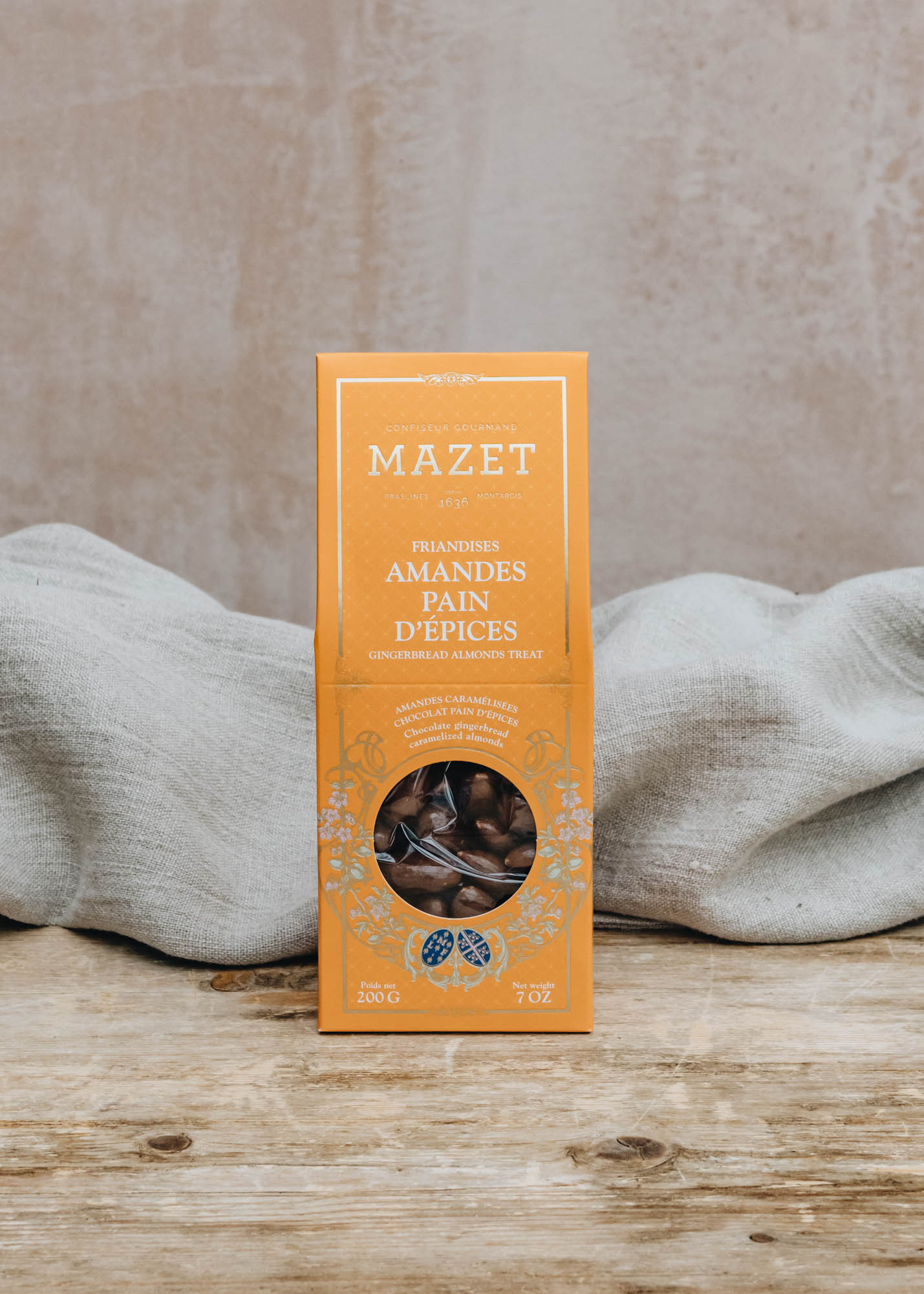 Mazet Milk Chocolate Almonds with Gingerbread