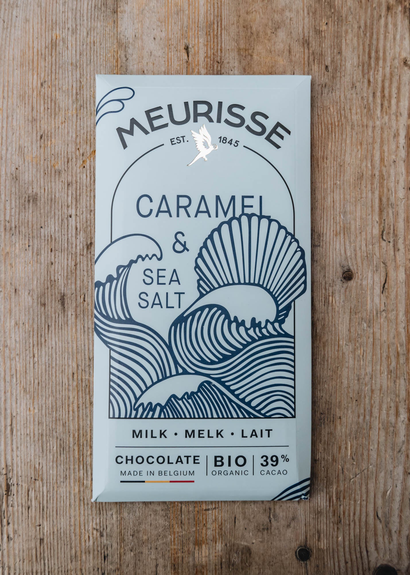 Bohns Meurisse Milk Chocolate Bar with Caramel and Sea Salt