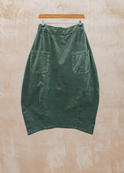 Cut Loose Mini Cord Lantern Skirt in Myrtle